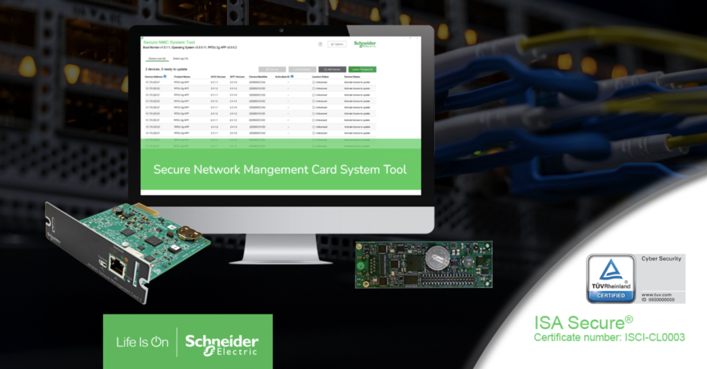 Schneider Electric è la prima nel settore a ottenere una certificazione di cybersecurity di livello superiore per le soluzioni DCIM IT EcoStruxure